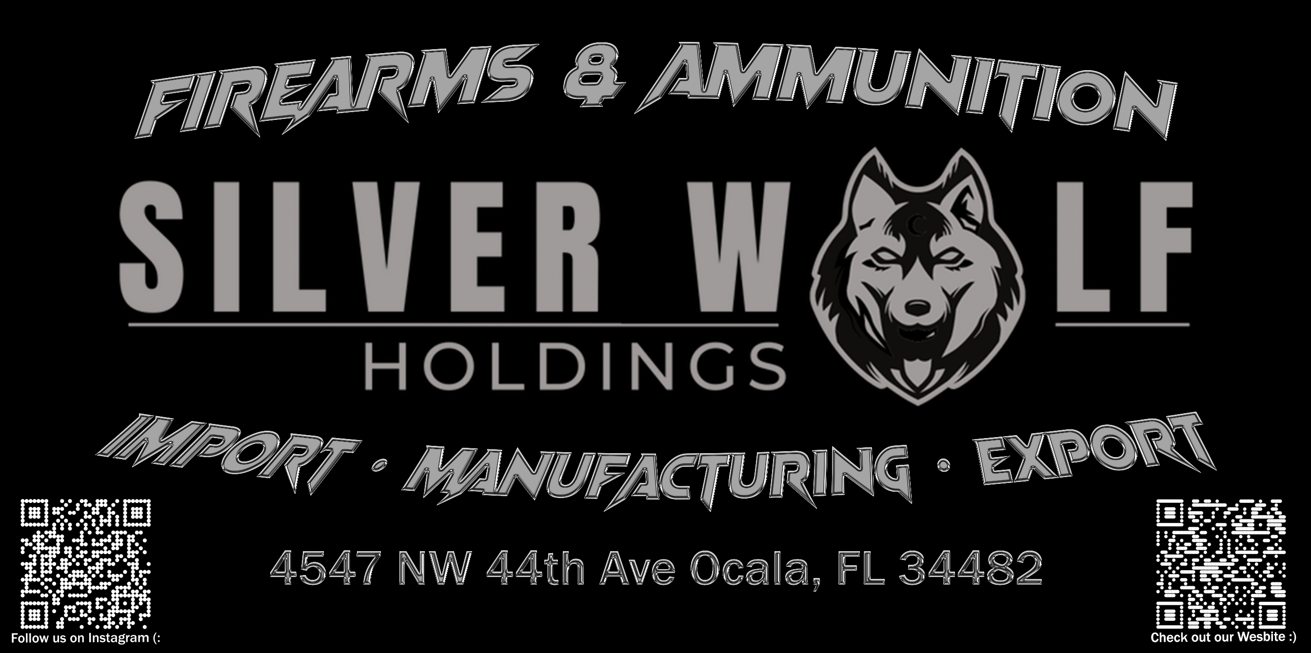 3x6 Double Sided Silverwolf Banner